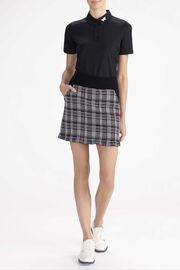 Checker Plaid Knit Skirt 