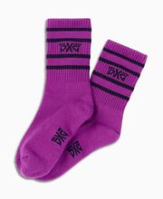 Mi-chaussettes à rayures pour femmes 