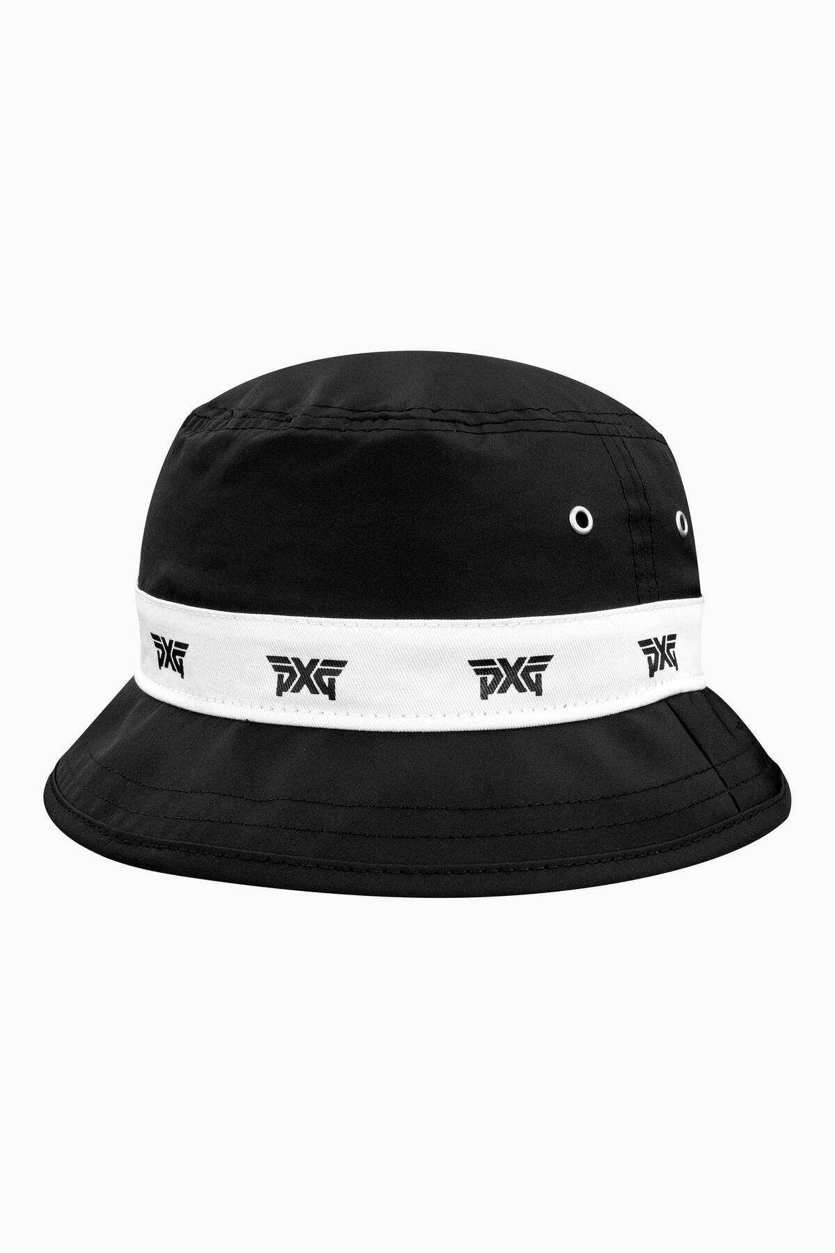 Logo Repeat Bucket Hat Black