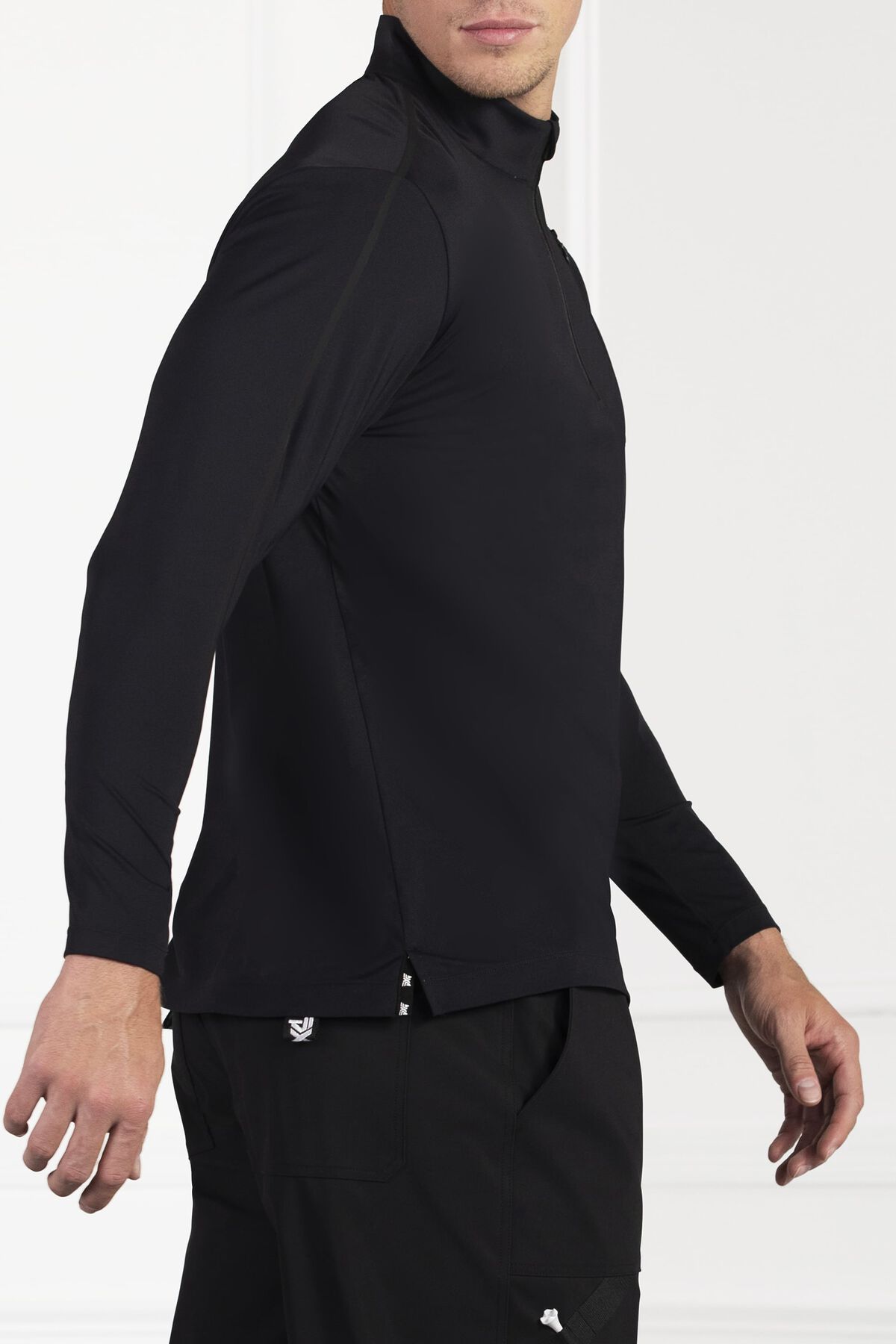 1/4-Zip Pocket Mock 